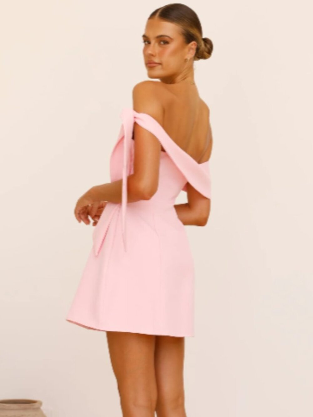 Billy J Halen Off the Shoulder Mini Dress - Pink